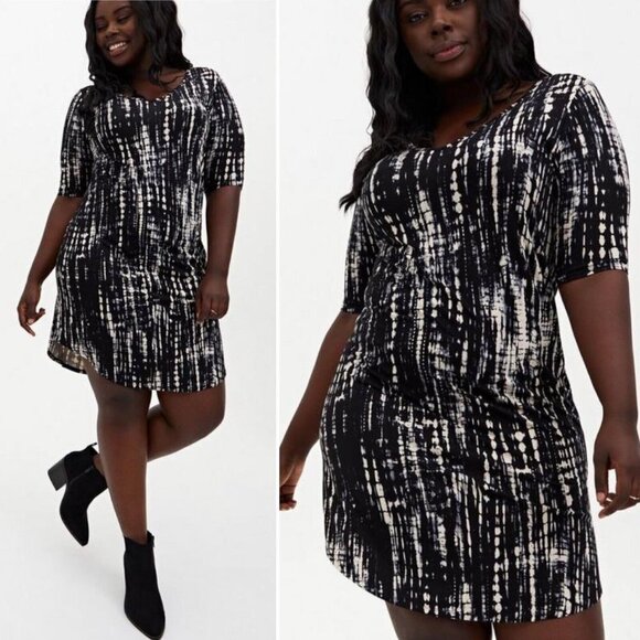 Torrid Mini Super Soft Tee Shirt Dress 2X tie dye - Picture 1 of 10